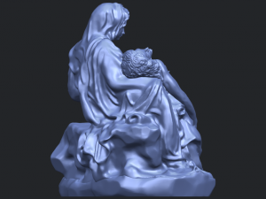 la pieta Model Cetak 3D