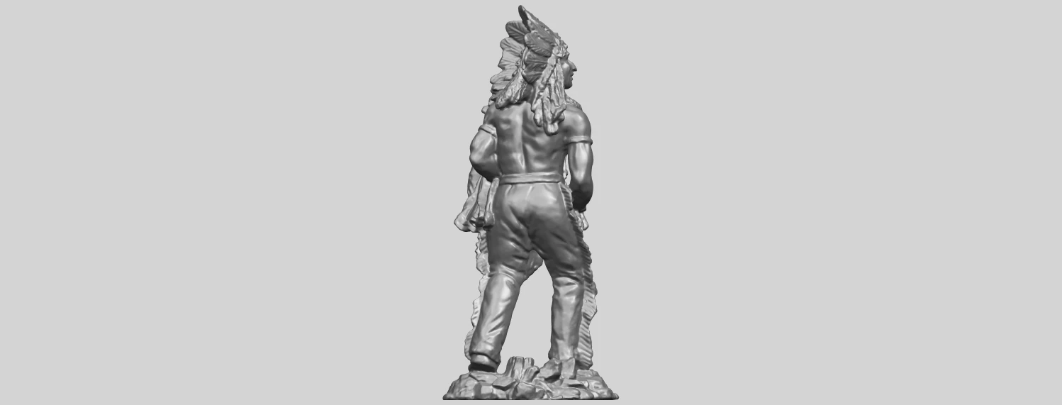 red indian 3D Print Model .c4d .max .obj .3ds .fbx .stl .blend