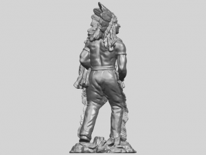 red indian 3Dプリントモデル