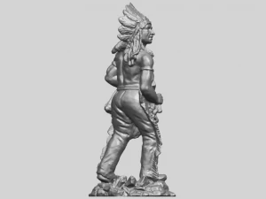 red indian 3D Print Model