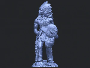 red indian 3D Print Model