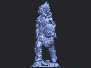 red indian 3D Print Model