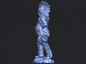red indian 3D Print Model