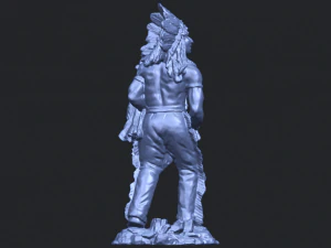 red indian 3D Print Model