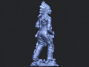 red indian 3D Print Model