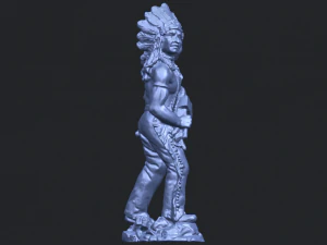 red indian 3D Print Model