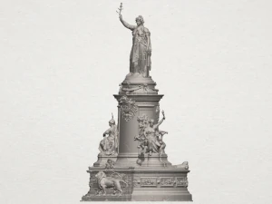 place de la republique 3D Print Model