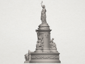 place de la republique Modelo de impresión 3D