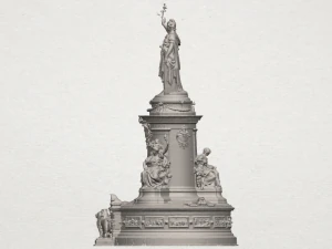 place de la republique 3D Print Model
