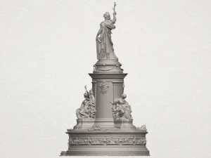 place de la republique 3D Print Model