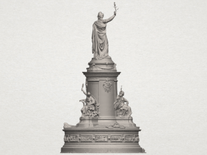 place de la republique Modelo de impresión 3D