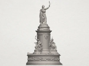 place de la republique 3D Print Model