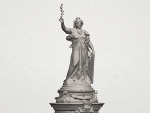 place de la republique Modelo de impresión 3D