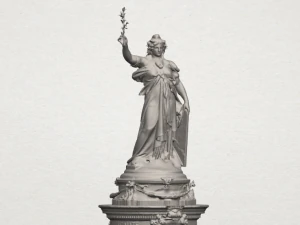 place de la republique 3D Print Model