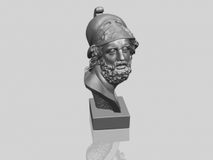 sculpture of a head of man 3D Baskı Modeli