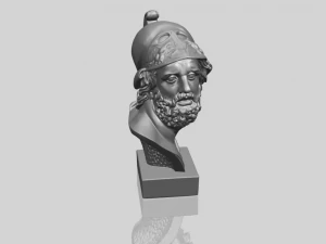sculpture of a head of man 3D Print Model