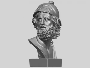 sculpture of a head of man 3D Print Model