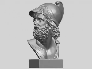 sculpture of a head of man 3D Print Model