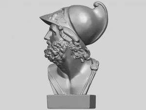 sculpture of a head of man 3D Print Model