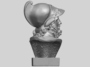 sculpture of a head of man 3Dプリントモデル