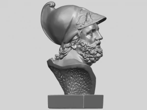 sculpture of a head of man 3D Print Model