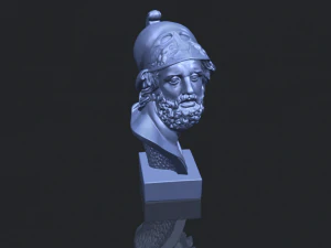 sculpture of a head of man 3D Print Model