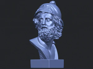 sculpture of a head of man 3D Print Model