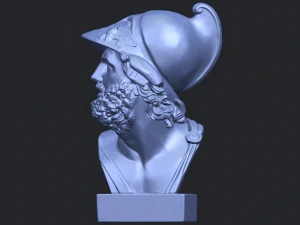 sculpture of a head of man 3D Print Model