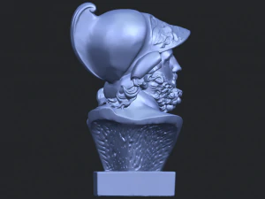 sculpture of a head of man 3D Print Model
