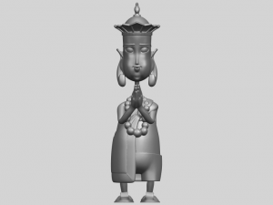 pilgrimage-tang seng 3Dプリントモデル