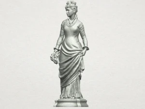 beautiful girl 01 3D Print Model