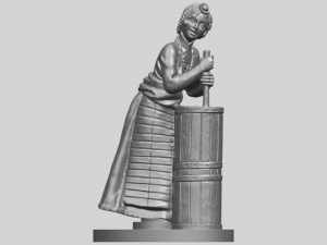 village girl 02 Modelo de impresión 3D
