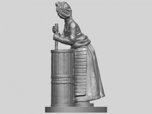 village girl 02 Modelo de impresión 3D