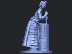 village girl 02 Modelo de impresión 3D