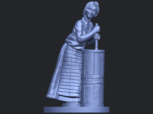 village girl 02 Modelo de impresión 3D