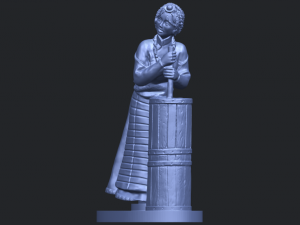 village girl 02 Modelo de impresión 3D