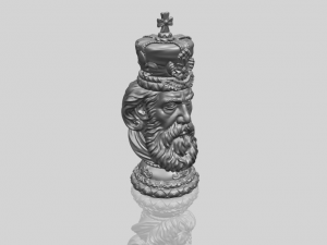 chess-the king 3Dプリントモデル
