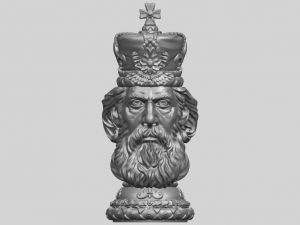 chess-the king 3D Print Model
