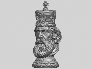 chess-the king 3D Print Model