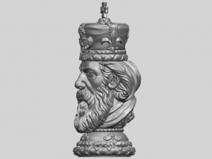 chess-the king 3D Print Model