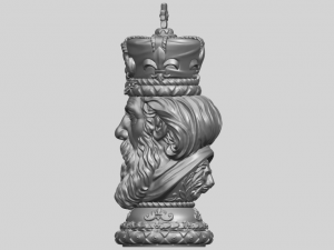 chess-the king 3D Print Model
