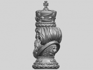 chess-the king 3D Print Model