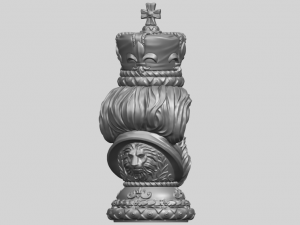 chess-the king 3D Print Model