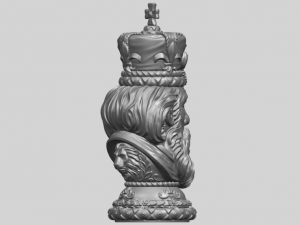 chess-the king 3D Print Model