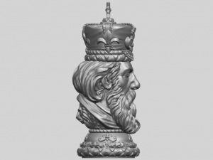 chess-the king 3D Print Model