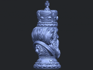 chess-the king 3D Print Model