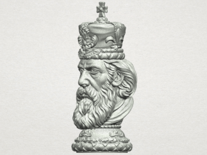 chess-the king 3D Print Model