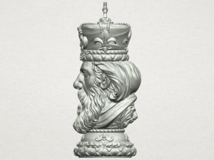 chess-the king 3D Print Model
