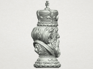 chess-the king 3D Print Model