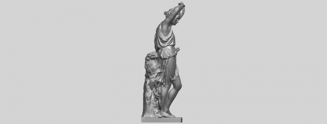 female warrior 3Dプリントモデル .c4d .max .obj .3ds .fbx .stl .blend 